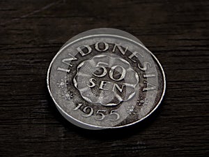 Old indonesian 10 cent coin