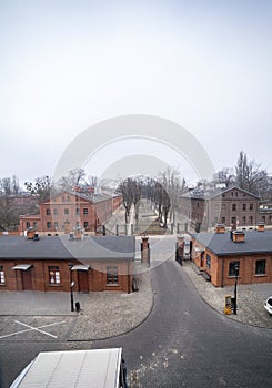 Old Industrial Area called Ksiezy Mlyn in Lodz, Poland