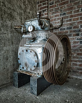 Old industrial machine streetphotography grain