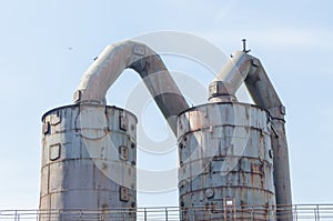 Old industrial plant, blast furnace