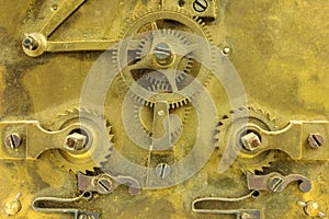 Old inner workings of a clock