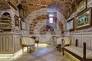 Old interior in a cafe