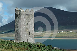 Old Irish castle tower