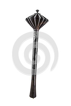 Old iron mace isolated on a white background.