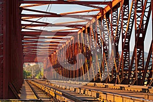 The old iron railway bridge, Vsenory