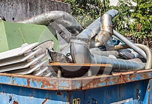 Old Iron scrap recycling image