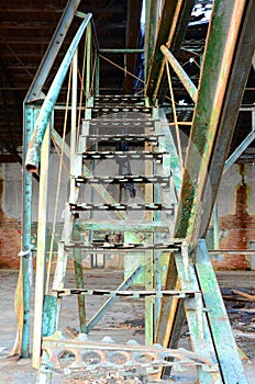 Old iron stairs