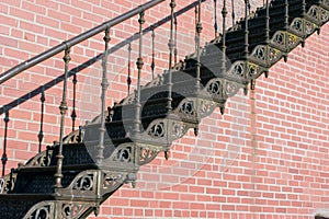 Old iron stairs