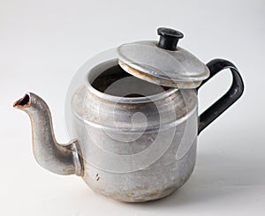 Old iron tea pot