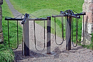 Old iron turnstiles