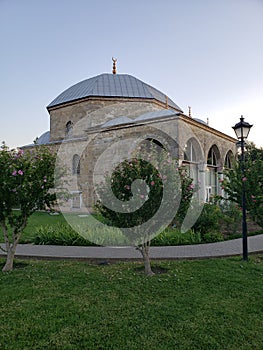 Old Islam mosque with garden in Izmail