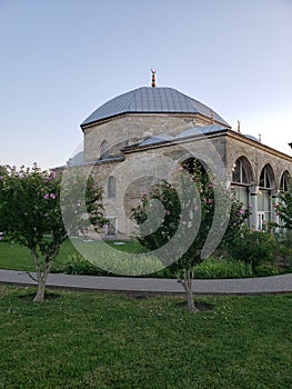 Old Islam mosque with garden in Izmail