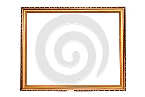 Old isolated painting frame