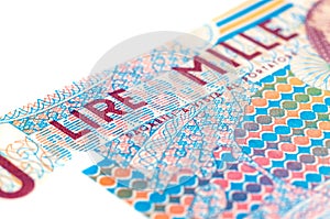 Old Italian banknote