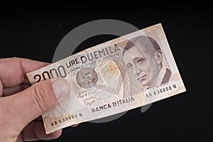 An old Italian banknote