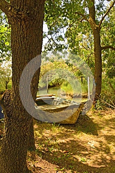 Old Italian Boat in Shade