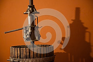 Old Italian Grape Crushing Machine