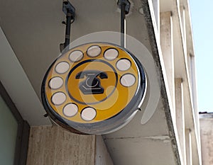 Old italian telephon sign