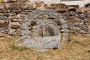 Old Italians Cemetery in Buje, Croatia photo