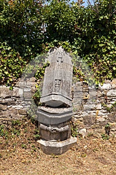 Old Italians Cemetery in Buje, Croatia photo