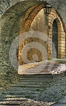 Old italy: through a archway