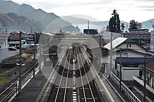 Old Japanese Railway Station of Hida Furukawa City.