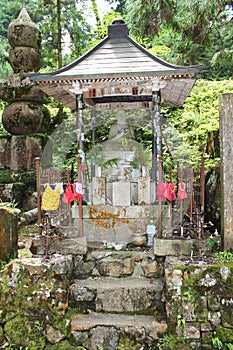 Old japanese shrine in Okunoin cemetery