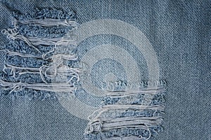 Old jean texture with a hole