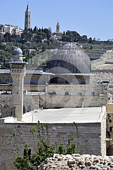 Old Jerusalem cityscape.