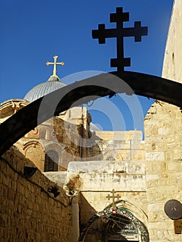 Old Jerusalem, road to the Church of the Holy Sepulchre