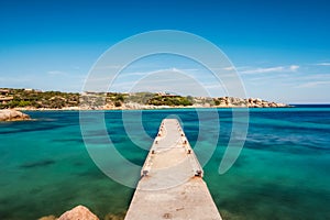 Old jetty at Cavallo Island in Corsica