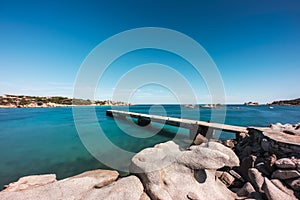 Old jetty at Cavallo Island in Corsica