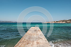 Old jetty at Cavallo Island in Corsica