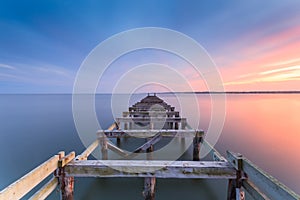 Old jetty at dusk