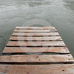 Old jetty at the Kwai river