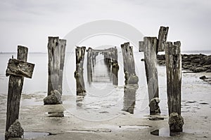 Old jetty leading to no where