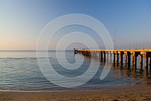 Old jetty at morning