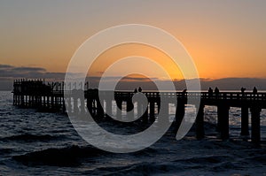 Old jetty in Swakopmund Namibia