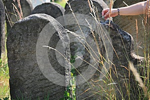 Old Jewish cemetery in Holesov