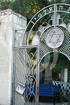 Old Jewish cemetery. Jewish graves and monuments