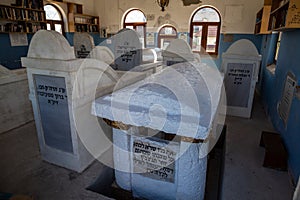 Old Jewish cemetery in Medzhibozh. Grave of the spiritual leader Baal Shem Tov