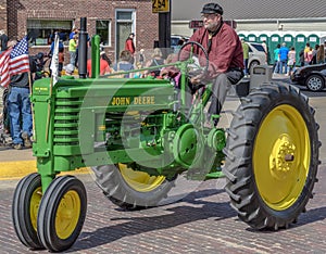 Old John Deere Tractor in Pella, Iowa