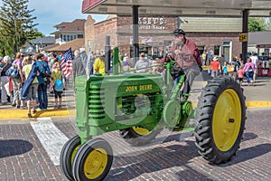 Old John Deere Tractor in Pella, Iowa