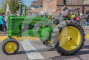 Old John Deere Tractor in Pella, Iowa