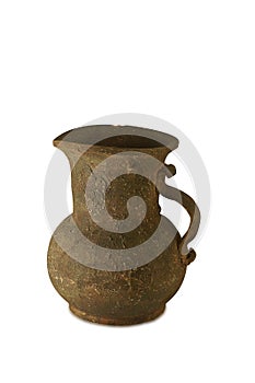 Old jug isolated