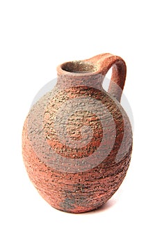 Old jug isolated