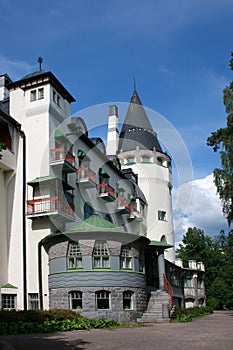 Old jugend castle called Valtionhotelli