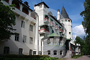 Old jugend castle called Valtionhotelli