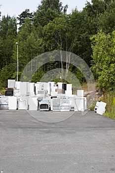 Old junk fridges