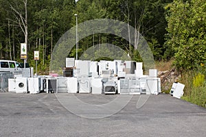 Old junk fridges